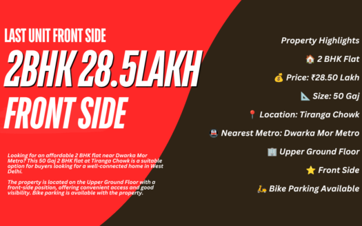 2 BHK Flat for Sale Near Dwarka Mor Metro
